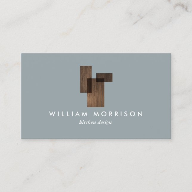 Modern arkitektonisk Logotyp i medelårhundradet på Visitkort (Framsida)