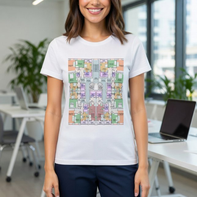 Modern Arkitektonisk Ritning T-Shirt (Skapare uppladdad)