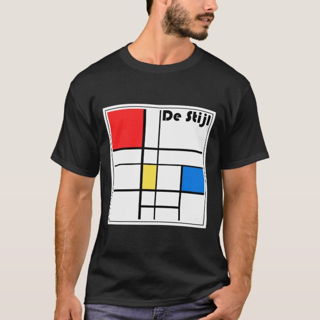 Modern arkitektur De Stijl T Shirt (Framsida)
