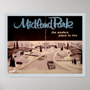 Modern arkitektur för Midcentury Poster