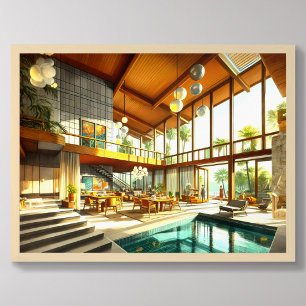 Modern arkitektur i Insida Poster