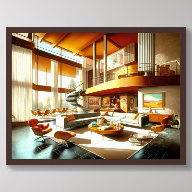 Modern arkitektur i Insida Teckning Poster (Skapare uppladdad)