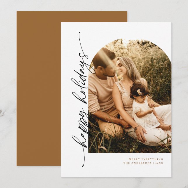 Modern Arkitektur Manus Semester Fotokort Inbjudningar (Fram/baksida)