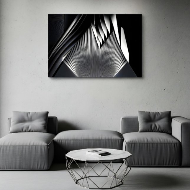 Modern Arkitektur med Abstrakt Linje i 3D Poster (Skapare uppladdad)