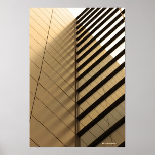 Modern arkitektur, tonad gult poster