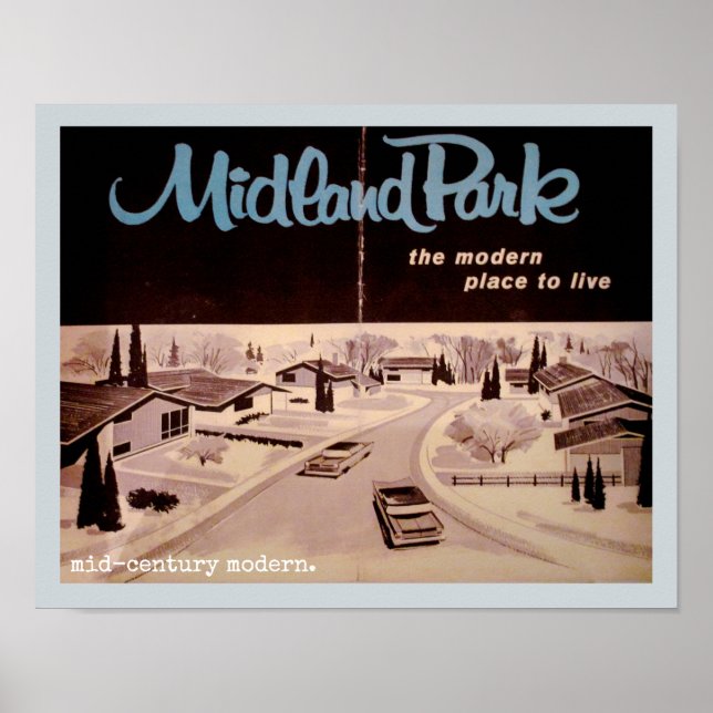 Modern arkitektur under medelårhundradet poster (Framsidan)