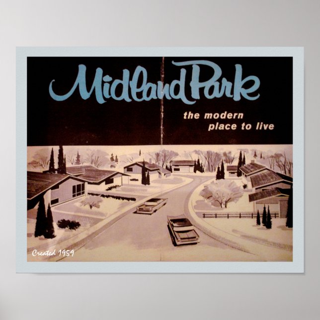 Modern arkitektur under medelårhundradet poster (Framsidan)