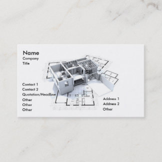 Modern arkitektur visitkort