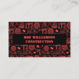 modern arkitekturisk blåkopia Ingenjör Mönster Visitkort