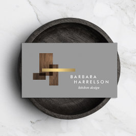 Modern arkitekturisk Logotyp Grått i medelårhundra Visitkort