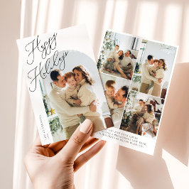 Modern Arkskrift Semester Julkort