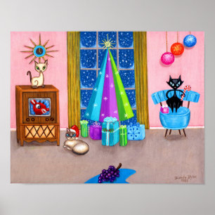 Modern årsålder för årstider i mitten av århundrad poster