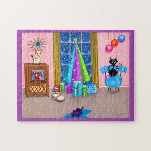 Modern årsålder för årstider i mitten av århundrad pussel (Horisontell)