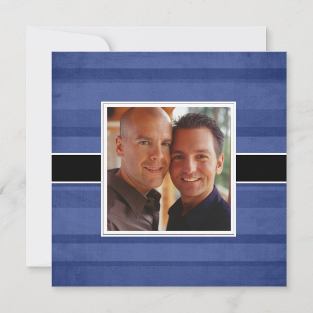 Modern årsdag Fotoinbjudan till Middag i Party Inbjudningar (Framsida)