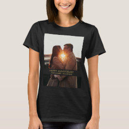Modern årsfoto kärlek t shirt