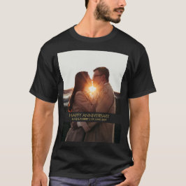 Modern årsfoto kärlek t shirt