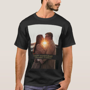 Modern årsfoto kärlek t shirt