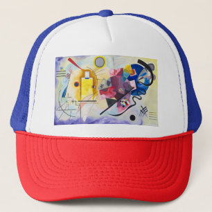 Modern Art Abstrakt Kandinsky Gult Red Blue Keps