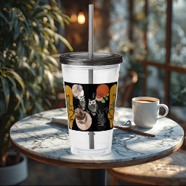 Modern Art Boho Bohemian Nature Bird Uggla Abstrak Take Away Mugg