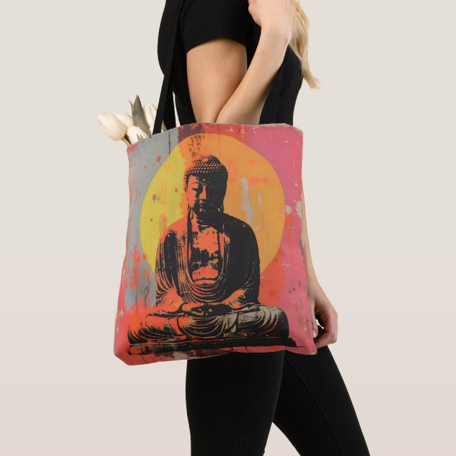 Modern Art Buddha Tygkasse (Närbild)