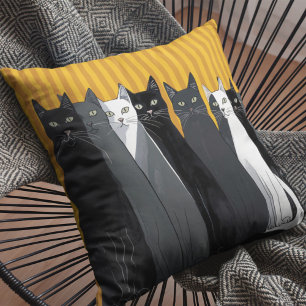 Modern Art Cats Halloween Home Decor Kudde