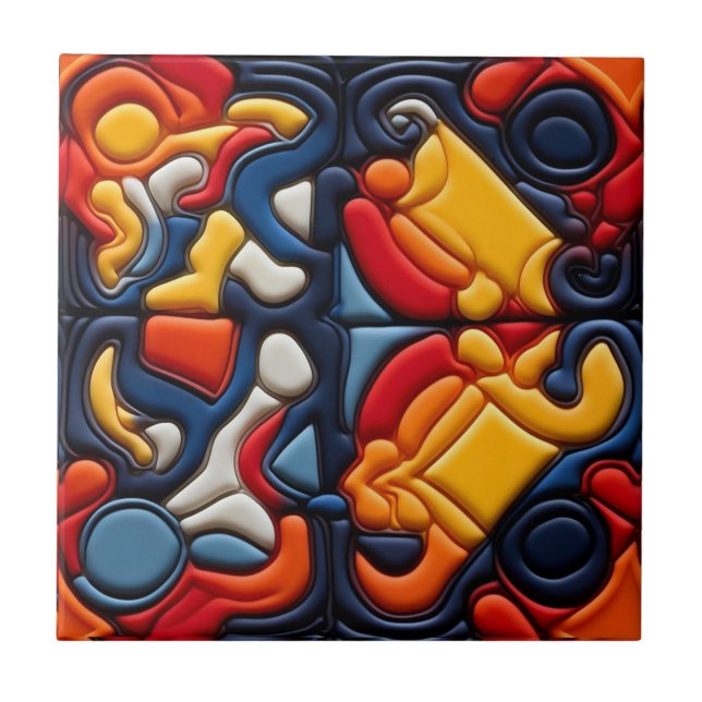 Modern Art Ceramic Tile Kakelplatta (Framsidan)