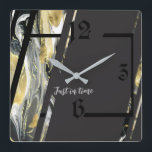 Modern Art Deco Fyrkantig Klocka<br><div class="desc">Underbar klockdesign. Du kommer att kärlek det som andra. Du kan fritt använda den här designen för andra produkter som du gillar eller anpassa och lägga till texten. Följ mig för mer. Tack. Ha en trevlig dag.</div>