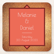 Modern Art Deco Gatsby Glitter Bröllop