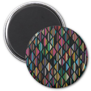 Modern Art Deco Multicolore Magnet