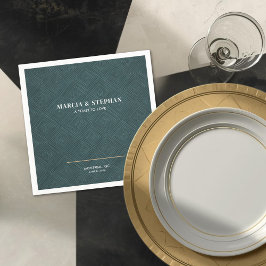 Modern Art Deco Wedding  Pappersservett