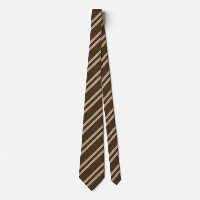 Modern Art Diagonal Rand Brown Beige Slips (Framsida)