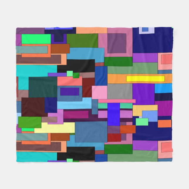 Modern Art Fleece Blanket (Framsidan (Horisontell))