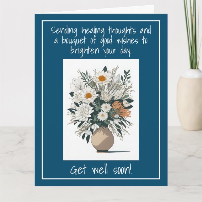Modern Art Flower Boho Stil kommer snart Kort (Framsida)