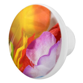 "Modern Art Flower Burst" keramiskt drag Knopp