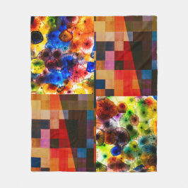 Modern Art Fusion Fleecefilt