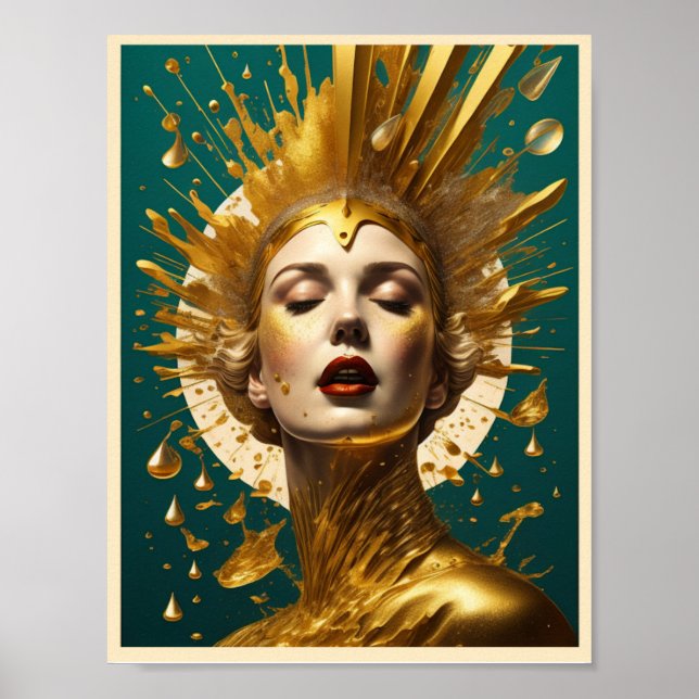 Modern Art Girl Poster (Framsidan)