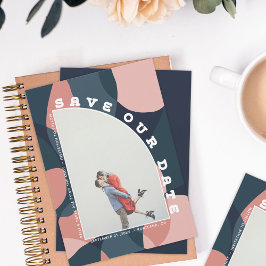 Modern Art-halvteckningsfoto Spara Datumet