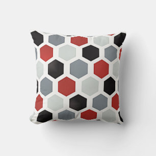 Modern Art Hexagon Mönster Kudde