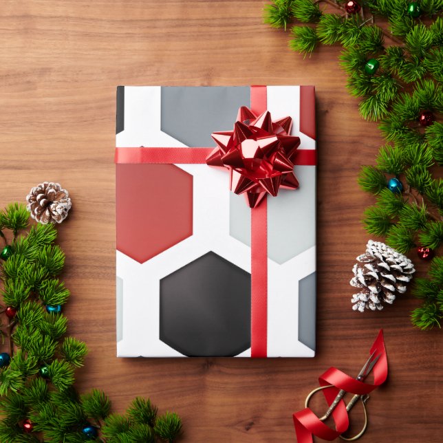 Modern Art Hexagon Mönster Presentpapper (Julgåva)