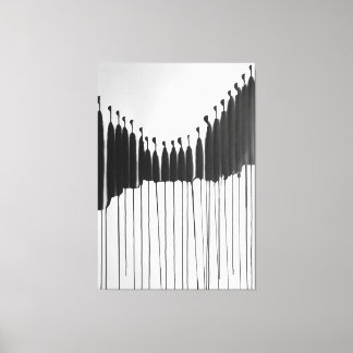 Modern ART Impersonellt samhälle Canvastryck