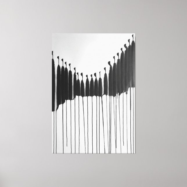 Modern ART Impersonellt samhälle Canvastryck (Framsida)