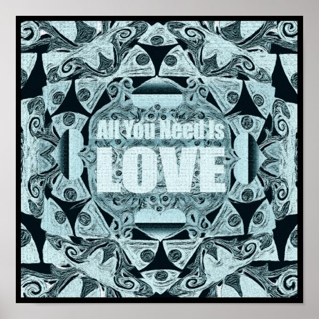 Modern Art Mandala Poster (Framsidan)