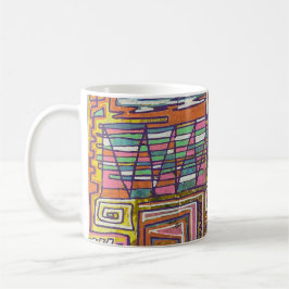 Modern Art Maze Kaffemugg