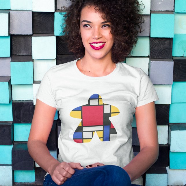 Modern Art Meeple Womens Shirt T (Skapare uppladdad)