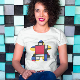 Modern Art Meeple Womens Shirt T Shirt