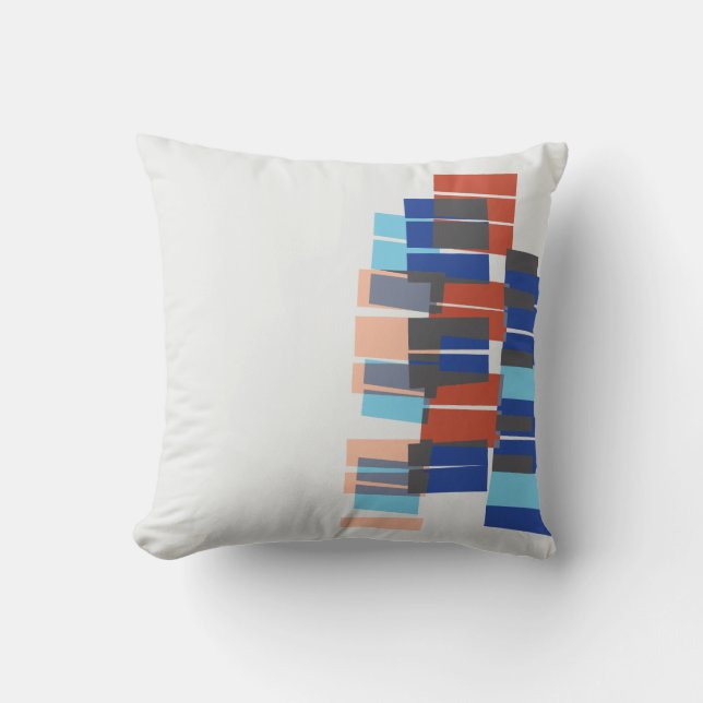Modern Art Mönster i Mid Century Kudde (Framsida)