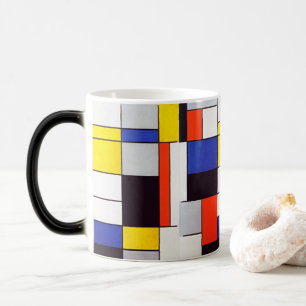 Modern Art Mugg - Piet Mondrians Retro Harmony