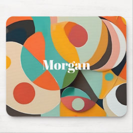 Modern Art Namn eller monogram Geometric Musmatta