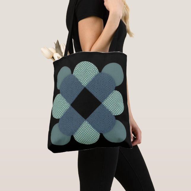 Modern Art Tote bags. Tygkasse (Närbild)