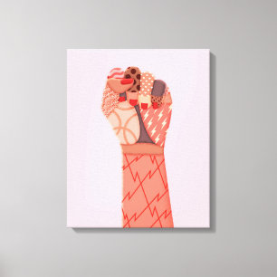 Modern Art Womens Protest Canvastryck